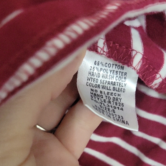 Umgee Maroon Striped Dress With Suede Accent - Picture 7 of 7